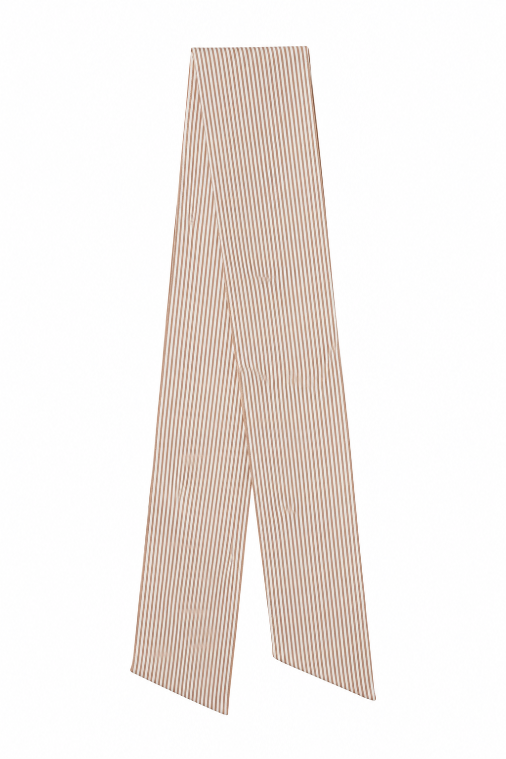 Beige stripe cotton newborn bow sash, approximately 6.5 by 77 inches — personalised keepsake by Maxims Gift Co. UAE