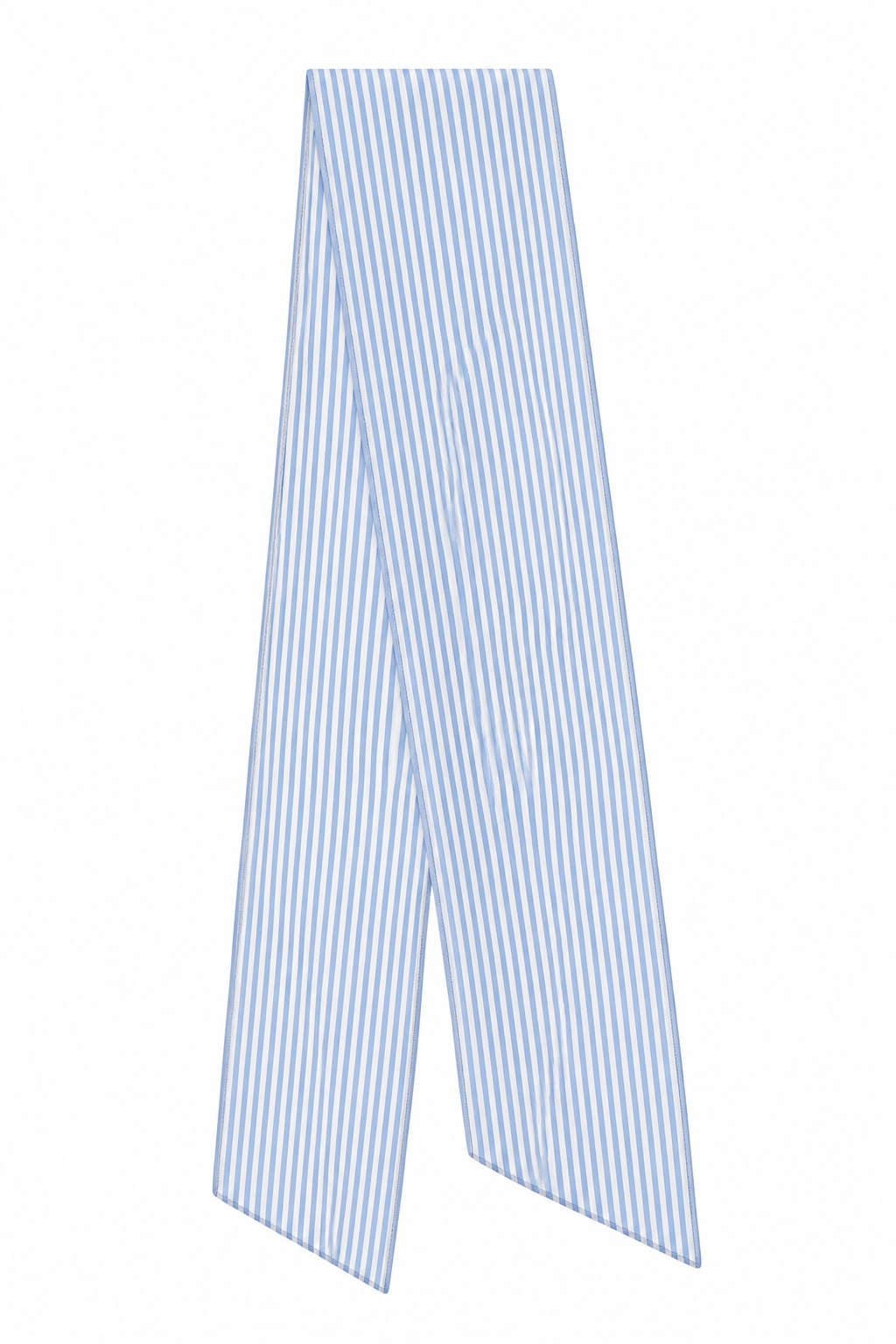 Blue stripe cotton newborn bow sash, approximately 6.5 by 77 inches — personalised keepsake by Maxims Gift Co. UAE